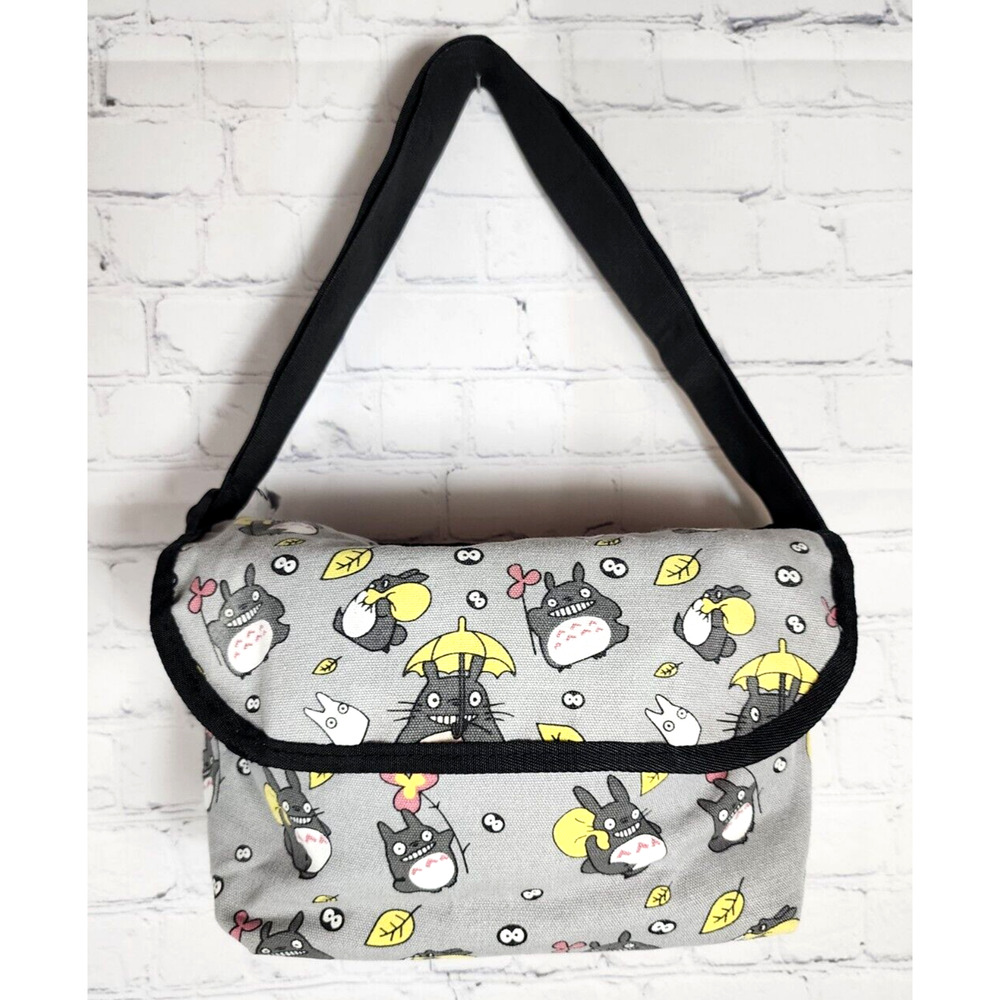 My Neighbor Totoro Gray Crossbody Messenger Pouch Tote Bag Purse Studio Ghibli